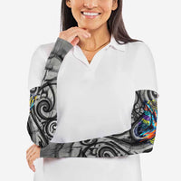 Chur Bro Shaka Sign Arm Sleeves New Zealand Koru Colorful Graffiti Splash TS04 - Polynesian Pride