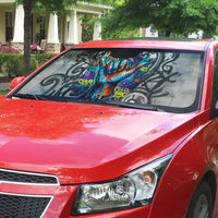 Chur Bro Shaka Sign Auto Sun Shade New Zealand Koru Colorful Graffiti Splash TS04 - Polynesian Pride
