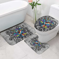 Chur Bro Shaka Sign Bathroom Set New Zealand Koru Colorful Graffiti Splash TS04 - Polynesian Pride