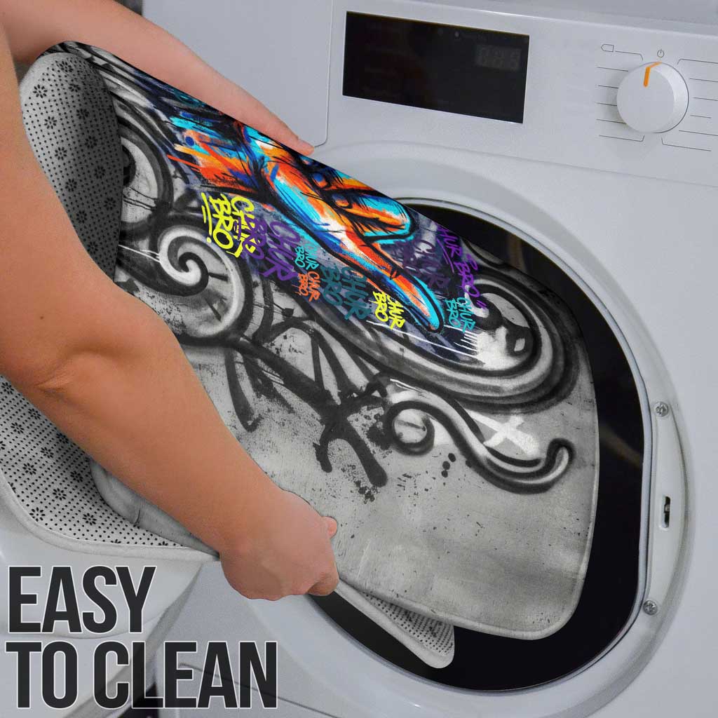 Chur Bro Shaka Sign Bathroom Set New Zealand Koru Colorful Graffiti Splash TS04 - Polynesian Pride