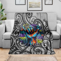 Chur Bro Shaka Sign Blanket New Zealand Koru Colorful Graffiti Splash TS04 - Polynesian Pride