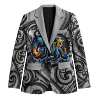 Chur Bro Shaka Sign Blazer New Zealand Koru Colorful Graffiti Splash TS04 Unisex Multicolor - Polynesian Pride