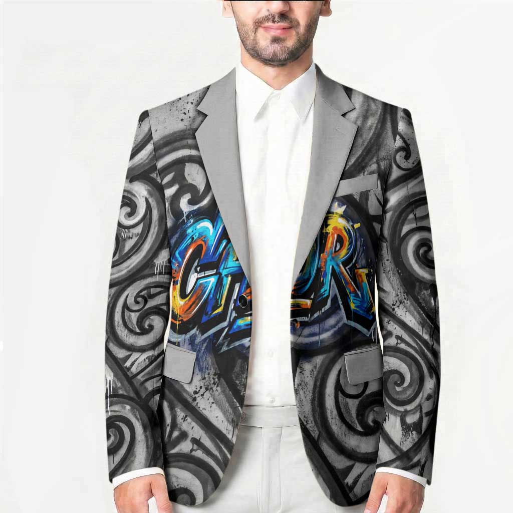 Chur Bro Shaka Sign Blazer New Zealand Koru Colorful Graffiti Splash TS04 - Polynesian Pride