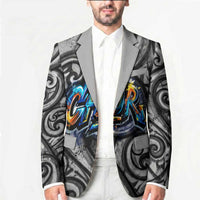 Chur Bro Shaka Sign Blazer New Zealand Koru Colorful Graffiti Splash TS04 - Polynesian Pride
