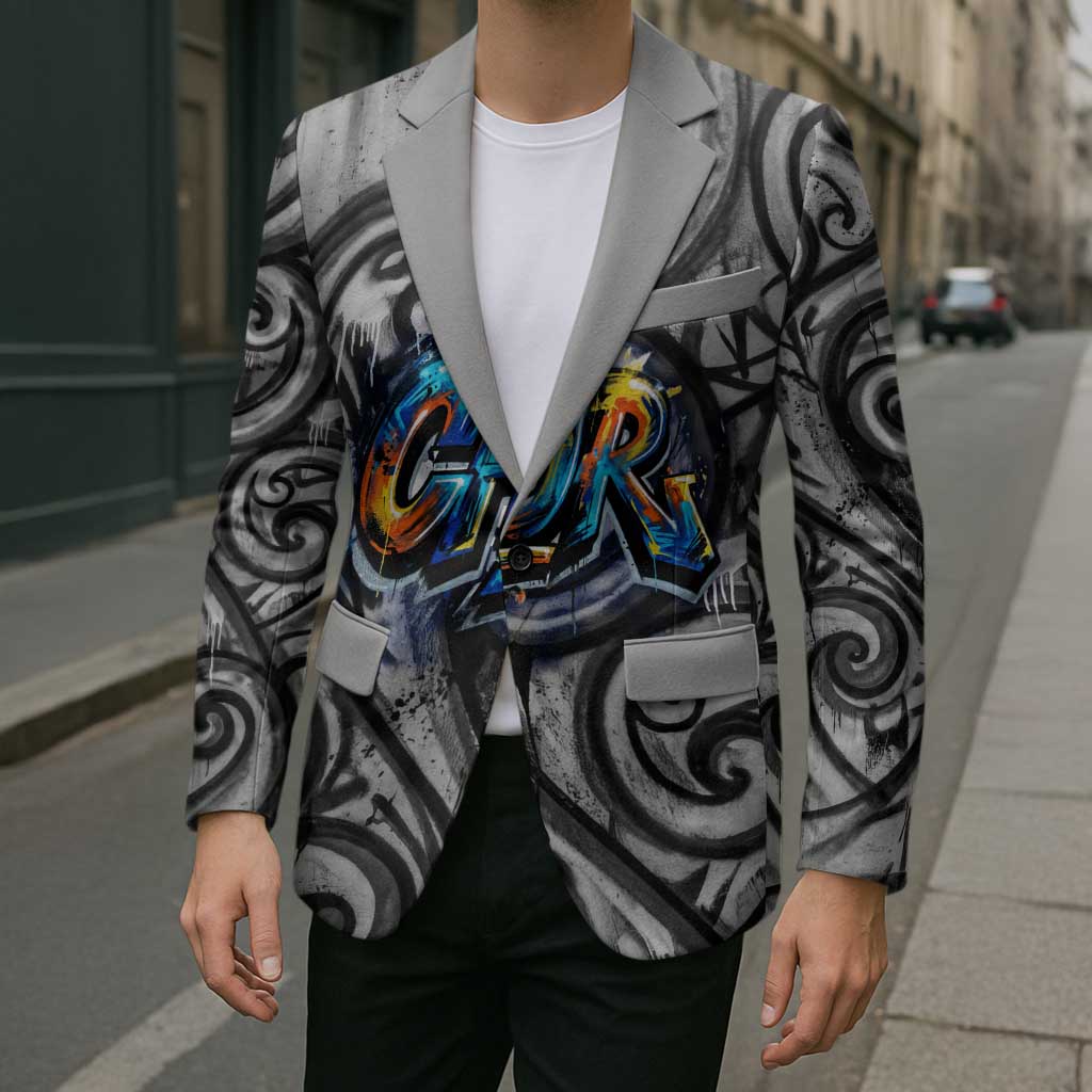 Chur Bro Shaka Sign Blazer New Zealand Koru Colorful Graffiti Splash TS04 - Polynesian Pride
