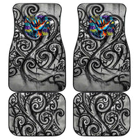 Chur Bro Shaka Sign Car Mats New Zealand Koru Colorful Graffiti Splash TS04 - Polynesian Pride