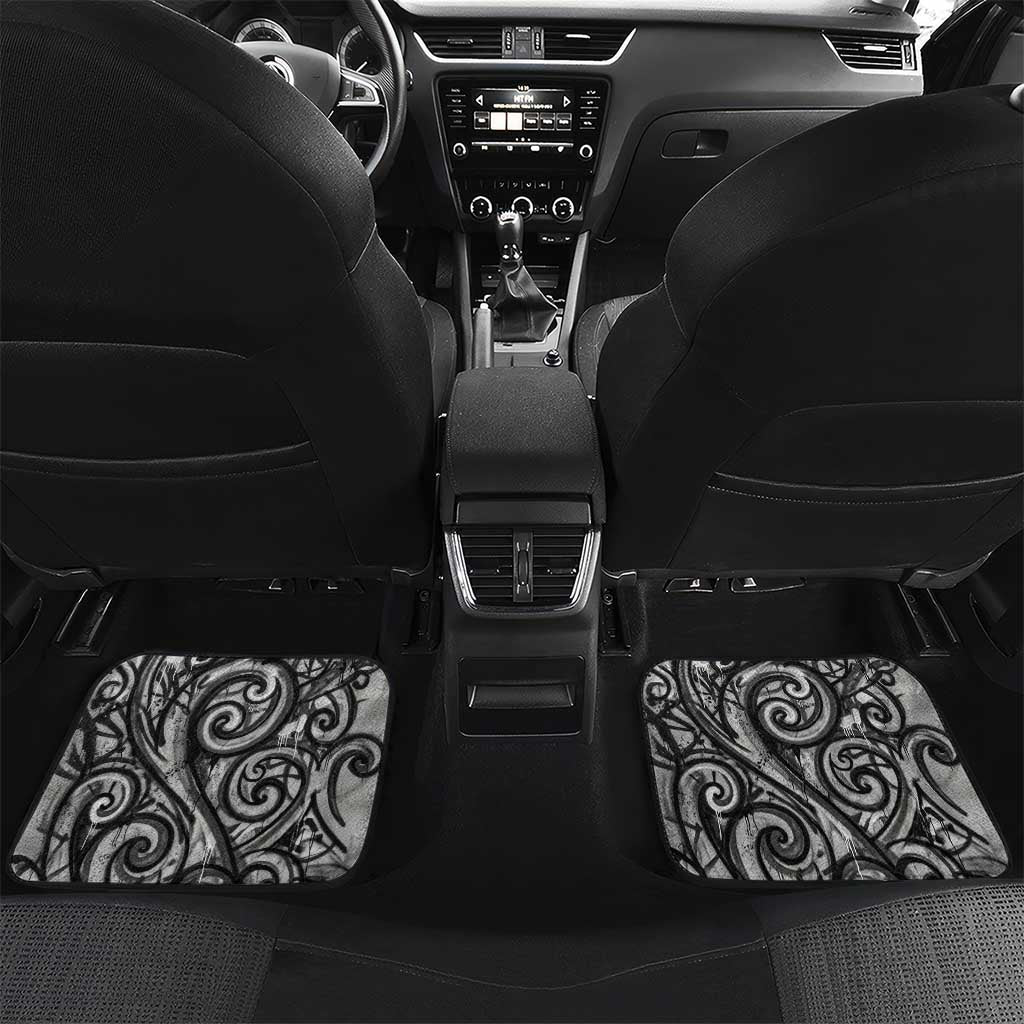 Chur Bro Shaka Sign Car Mats New Zealand Koru Colorful Graffiti Splash TS04 Set 2pcs - Back Multicolor - Polynesian Pride