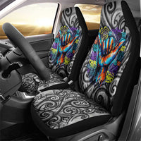 Chur Bro Shaka Sign Car Seat Cover New Zealand Koru Colorful Graffiti Splash TS04 - Polynesian Pride