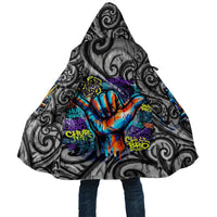 Chur Bro Shaka Sign Cloak New Zealand Koru Colorful Graffiti Splash TS04 Unisex Multicolor - Polynesian Pride
