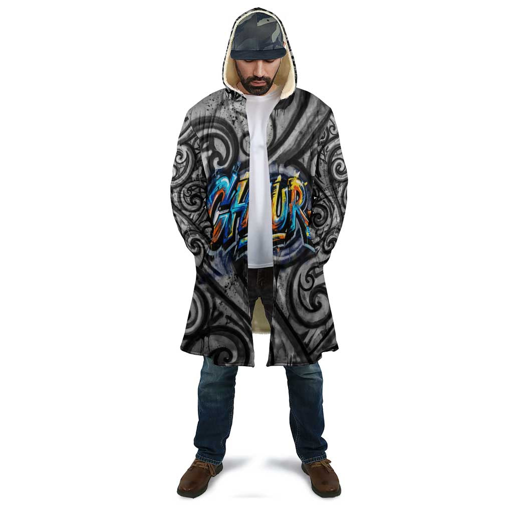 Chur Bro Shaka Sign Cloak New Zealand Koru Colorful Graffiti Splash TS04 - Polynesian Pride