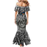 Chur Bro Shaka Sign Family Matching Mermaid Dress and Hawaiian Shirt New Zealand Koru Colorful Graffiti Splash