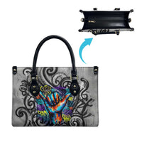 Chur Bro Shaka Sign Leather Bag New Zealand Koru Colorful Graffiti Splash TS04 - Polynesian Pride