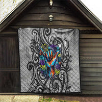 Chur Bro Shaka Sign Quilt New Zealand Koru Colorful Graffiti Splash TS04 - Polynesian Pride