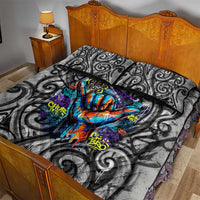 Chur Bro Shaka Sign Quilt Bed Set New Zealand Koru Colorful Graffiti Splash TS04 - Polynesian Pride