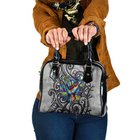 Chur Bro Shaka Sign Shoulder Handbag New Zealand Koru Colorful Graffiti Splash TS04 One Size Multicolor - Polynesian Pride