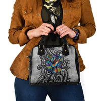 Chur Bro Shaka Sign Shoulder Handbag New Zealand Koru Colorful Graffiti Splash TS04 - Polynesian Pride