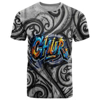 Chur Bro Shaka Sign T Shirt New Zealand Koru Colorful Graffiti Splash TS04 Multicolor - Polynesian Pride