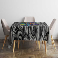 Chur Bro Shaka Sign Tablecloth New Zealand Koru Colorful Graffiti Splash TS04 - Polynesian Pride