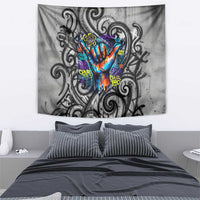 Chur Bro Shaka Sign Tapestry New Zealand Koru Colorful Graffiti Splash TS04 - Polynesian Pride