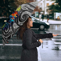 Chur Bro Shaka Sign Umbrella New Zealand Koru Colorful Graffiti Splash