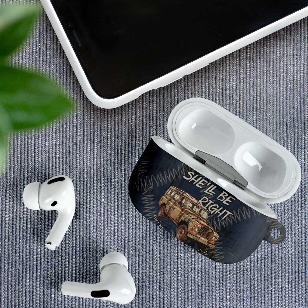 New Zealand She’ll Be Right AirPods Case NZ Slang No. 8 Wire Map Pattern TS04 - Polynesian Pride