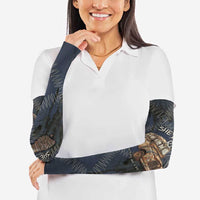 New Zealand She’ll Be Right Arm Sleeves NZ Slang No. 8 Wire Map Pattern TS04 - Polynesian Pride