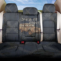 New Zealand She’ll Be Right Back Car Seat Cover NZ Slang No. 8 Wire Map Pattern TS04 One Size Navy Slate - Polynesian Pride