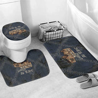 New Zealand She’ll Be Right Bathroom Set NZ Slang No. 8 Wire Map Pattern TS04 Mat Set Only (3 pcs) One Size Navy Slate - Polynesian Pride