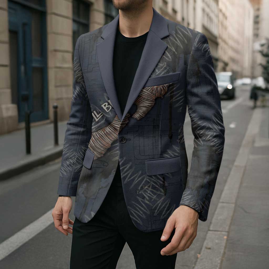 New Zealand She’ll Be Right Blazer NZ Slang No. 8 Wire Map Pattern TS04 - Polynesian Pride