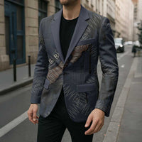 New Zealand She’ll Be Right Blazer NZ Slang No. 8 Wire Map Pattern TS04 - Polynesian Pride