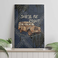 New Zealand She’ll Be Right Canvas Wall Art NZ Slang No. 8 Wire Map Pattern TS04 - Polynesian Pride