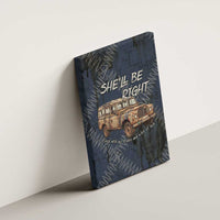 New Zealand She’ll Be Right Canvas Wall Art NZ Slang No. 8 Wire Map Pattern TS04 - Polynesian Pride