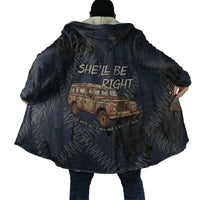 New Zealand She’ll Be Right Cloak NZ Slang No. 8 Wire Map Pattern TS04 - Polynesian Pride
