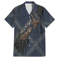 New Zealand She’ll Be Right Family Matching Puletasi and Hawaiian Shirt NZ Slang No. 8 Wire Map Pattern