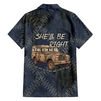 New Zealand She’ll Be Right Family Matching Tank Maxi Dress and Hawaiian Shirt NZ Slang No. 8 Wire Map Pattern