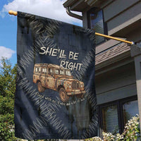 New Zealand She’ll Be Right Garden Flag NZ Slang No. 8 Wire Map Pattern TS04 - Polynesian Pride
