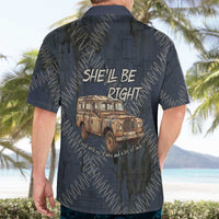 New Zealand She’ll Be Right Hawaiian Shirt NZ Slang No. 8 Wire Map Pattern