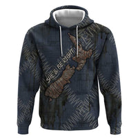New Zealand She’ll Be Right Hoodie NZ Slang No. 8 Wire Map Pattern