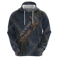 New Zealand She’ll Be Right Hoodie NZ Slang No. 8 Wire Map Pattern