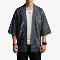 New Zealand She’ll Be Right Kimono NZ Slang No. 8 Wire Map Pattern TS04 - Polynesian Pride