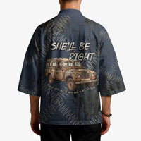New Zealand She’ll Be Right Kimono NZ Slang No. 8 Wire Map Pattern TS04 - Polynesian Pride