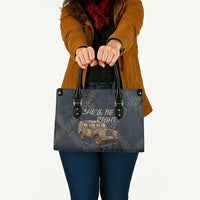 New Zealand She’ll Be Right Leather Bag NZ Slang No. 8 Wire Map Pattern TS04 - Polynesian Pride