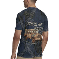 New Zealand She’ll Be Right Rugby Jersey NZ Slang No. 8 Wire Map Pattern TS04 - Polynesian Pride