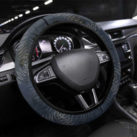 New Zealand She’ll Be Right Steering Wheel Cover NZ Slang No. 8 Wire Map Pattern TS04 Universal Fit Navy Slate - Polynesian Pride