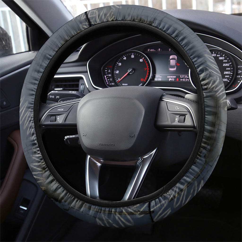 New Zealand She’ll Be Right Steering Wheel Cover NZ Slang No. 8 Wire Map Pattern TS04 - Polynesian Pride