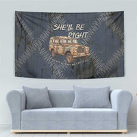 New Zealand She’ll Be Right Tapestry NZ Slang No. 8 Wire Map Pattern TS04 - Polynesian Pride