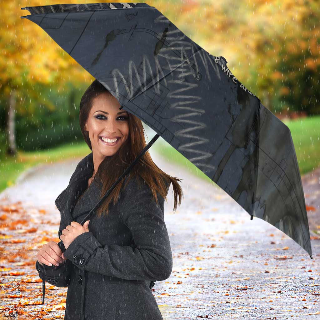 New Zealand She’ll Be Right Umbrella NZ Slang No. 8 Wire Map Pattern TS04 - Polynesian Pride