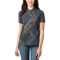New Zealand She’ll Be Right Women Polo Shirt NZ Slang No. 8 Wire Map Pattern TS04 - Polynesian Pride