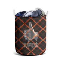 Tu Meke Maori New Zealand Slang Laundry Basket with Glow Neon Step Style TS04 - Polynesian Pride