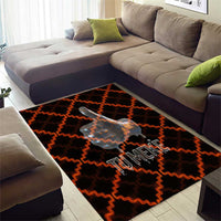 Tu Meke Maori New Zealand Slang Area Rug with Glow Neon Step Style TS04 - Polynesian Pride